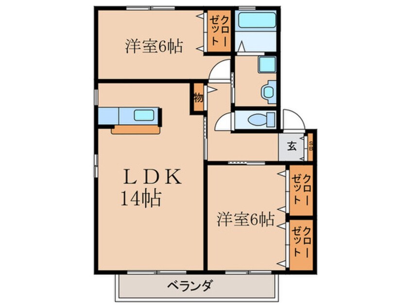 間取図 ウエストソレイユ