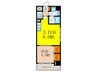 ＢＲＡＶＩ新大阪 1LDKの間取り