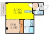 GARDENIA茨木 1LDKの間取り