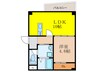 GARDENIA茨木 1LDKの間取り