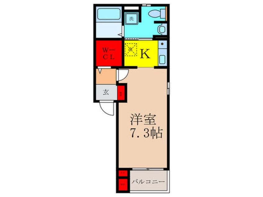 間取図 インウィステリア吹田駅前