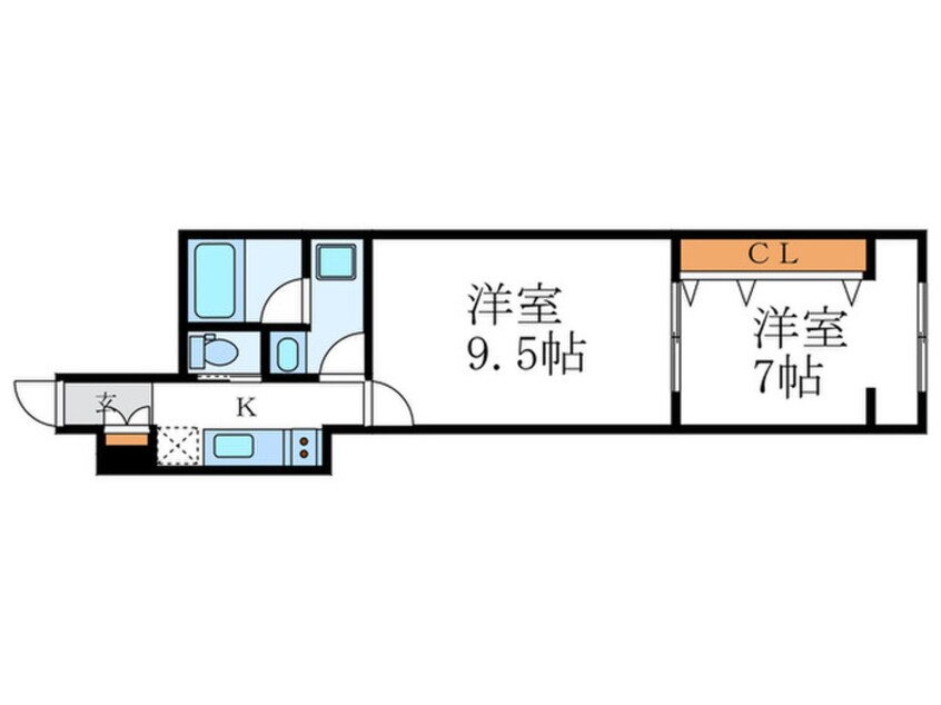 間取図 仮）本上新明町マンション