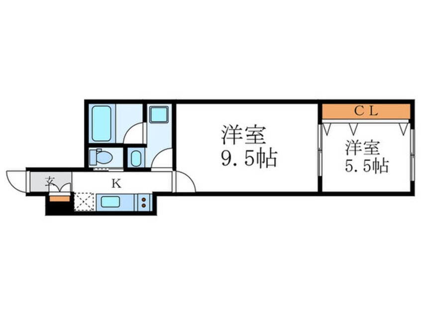 間取図 プラウレーヴ富小路