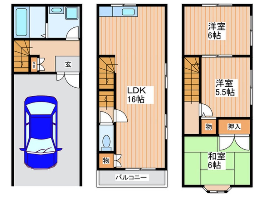 間取図 門真市北島町戸建て