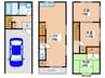 門真市北島町戸建て 3LDKの間取り