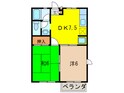 ベルメゾン甲東の間取図