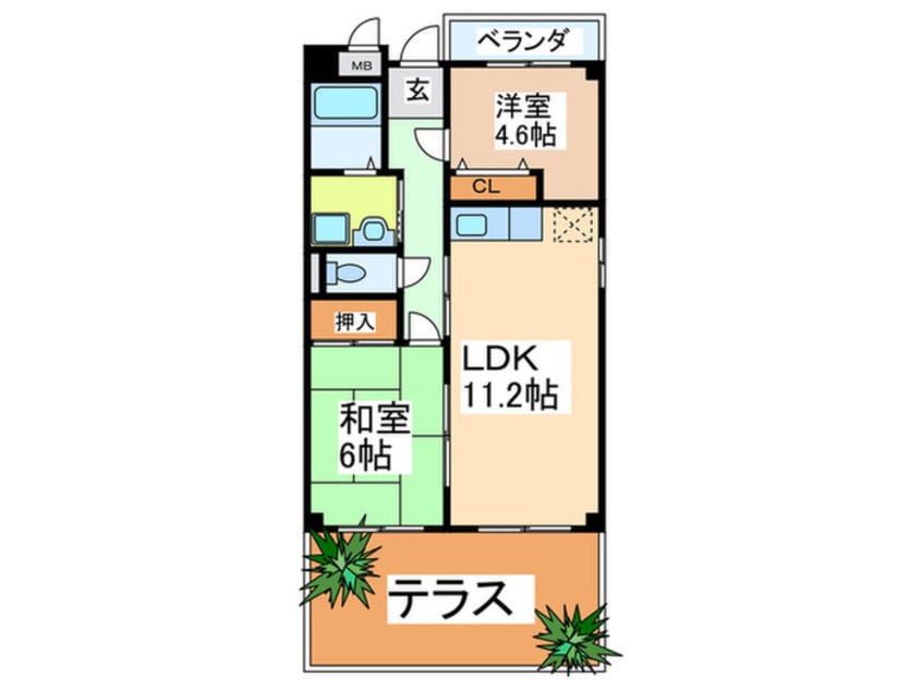 間取図 サンハイム今福
