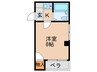 大進マンション 1Kの間取り