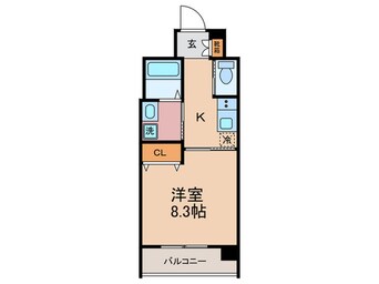 間取図 エイペックス京都東山三条(502)