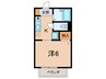 ディアス北町 1Kの間取り