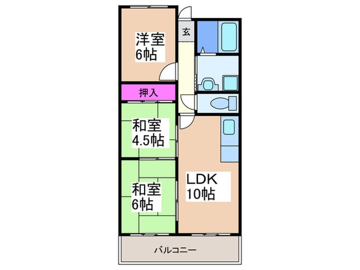 間取り図 ダイヤモンドハイツ橋原