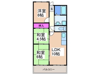 間取図 ダイヤモンドハイツ橋原