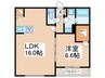 フローラリア阿倍野 1LDKの間取り