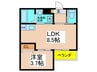 ALEGRIA道明寺Ⅱ 1LDKの間取り