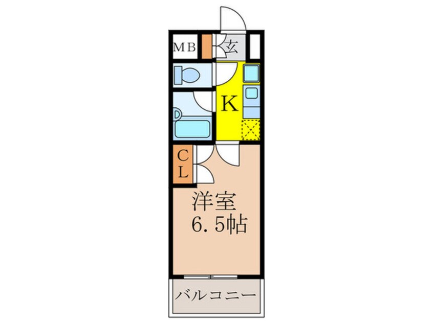 間取図 ローズコーポ新大阪９