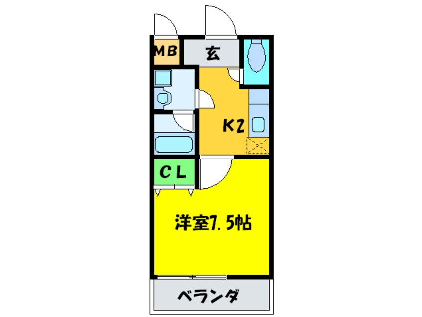 間取図 ポプラ－レ狭山