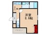 フジパレス山之内Ⅴ番館 1Kの間取り