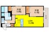 仮）D-residence中川町 2LDKの間取り