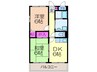 サンロイヤル 2DKの間取り