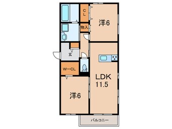 間取図 ＰＲＩＭＡＶＥＲＡ