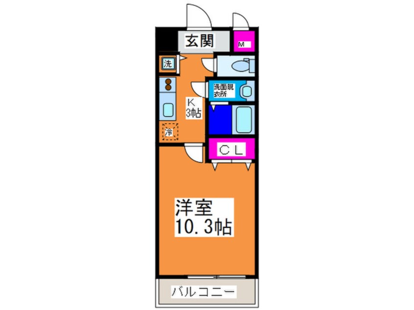 間取図 アスティオン三国ヶ丘