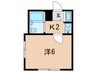 サンパレス２１芦屋川Ⅱ 1Kの間取り