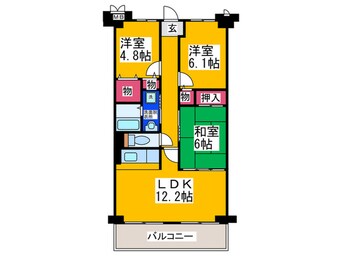 間取図 ボヌール錦織公園
