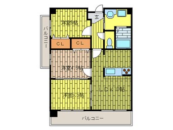 間取図 メゾンパティオ住道