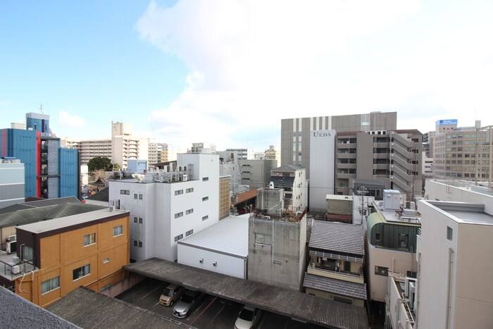 室内からの展望 シティーコート大小路駅前