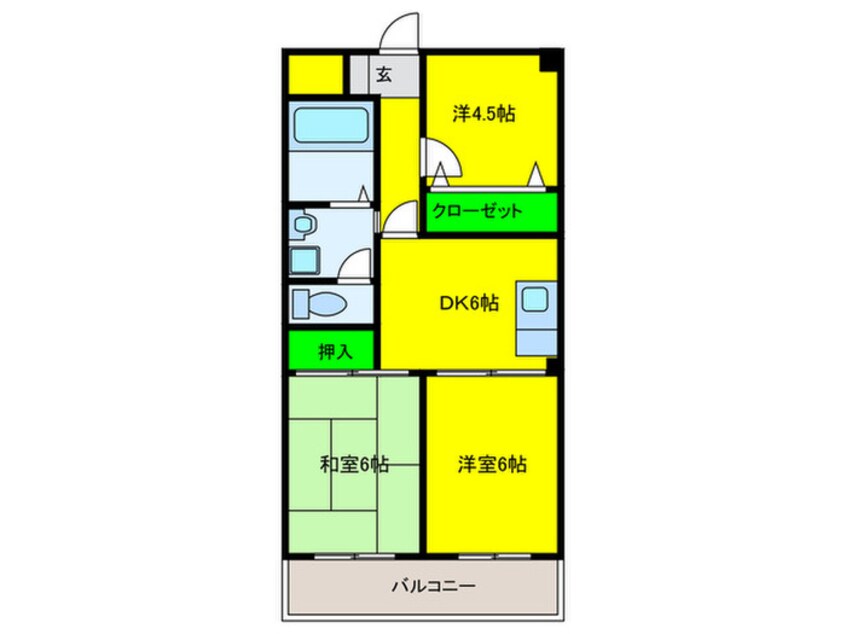 間取図 パレス丸山