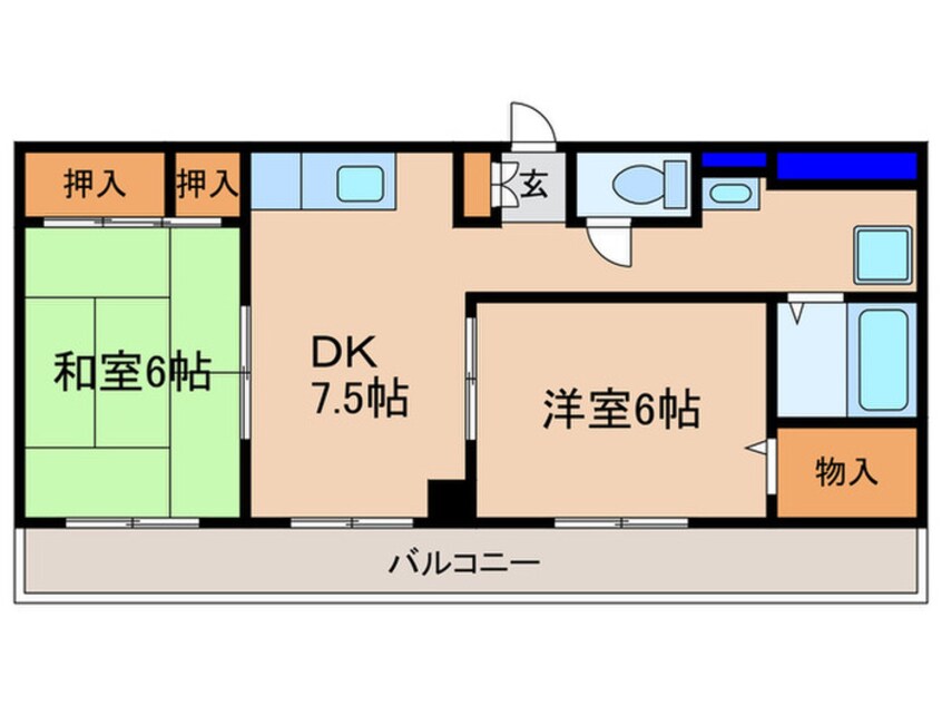 間取図 グランディ－ル大津