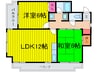 メゾン・ド・ノブレ 2LDKの間取り