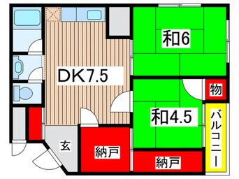 間取図 ハイツ　ダイチョウ