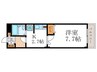 LA KAMOGAWA 62 1Kの間取り