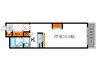 LA KAMOGAWA 62 1Kの間取り