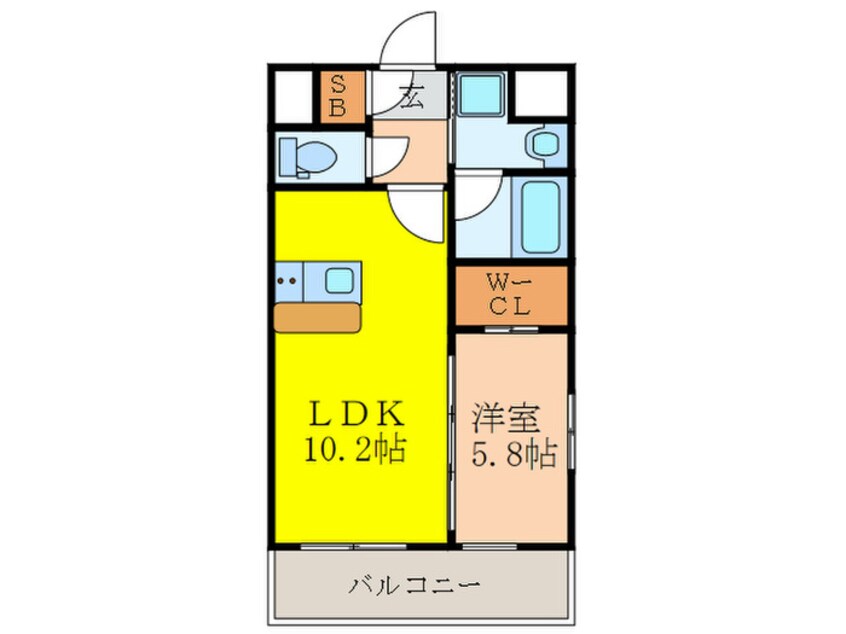 間取図 グランカーサ新大阪SOUTH