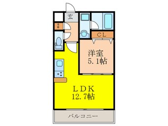 間取図 グランカーサ新大阪SOUTH