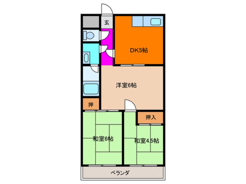 間取図 成育グリーンハイツ