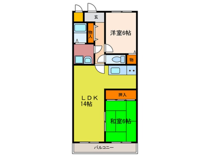 間取図 ハイツグリーンハーモニー