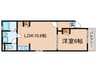 メゾンソレイユ 1LDKの間取り