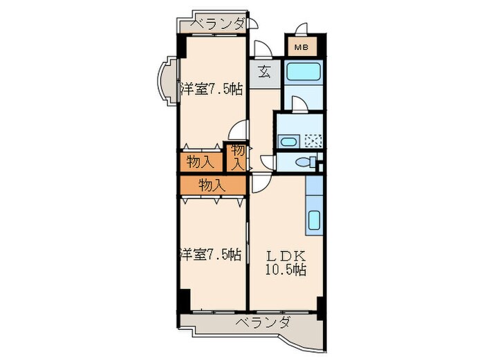 間取り図 ビーバルユイ
