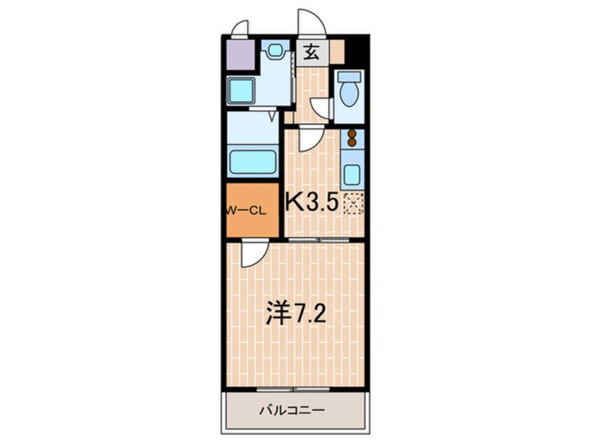 間取図 ＡＳ　ＰＲＥＭＩＵＭ　神戸西