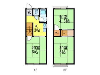 間取図 ハイツ畦野