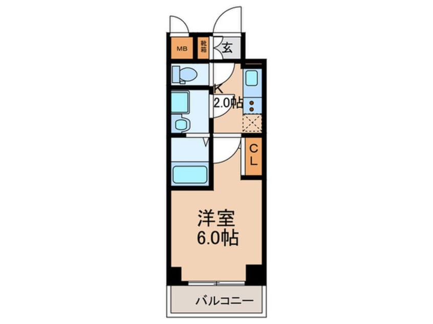 間取図 ｴｽﾘｰﾄﾞ ｻﾞ・ｸﾞﾗﾝ大阪ﾉｰｽ
