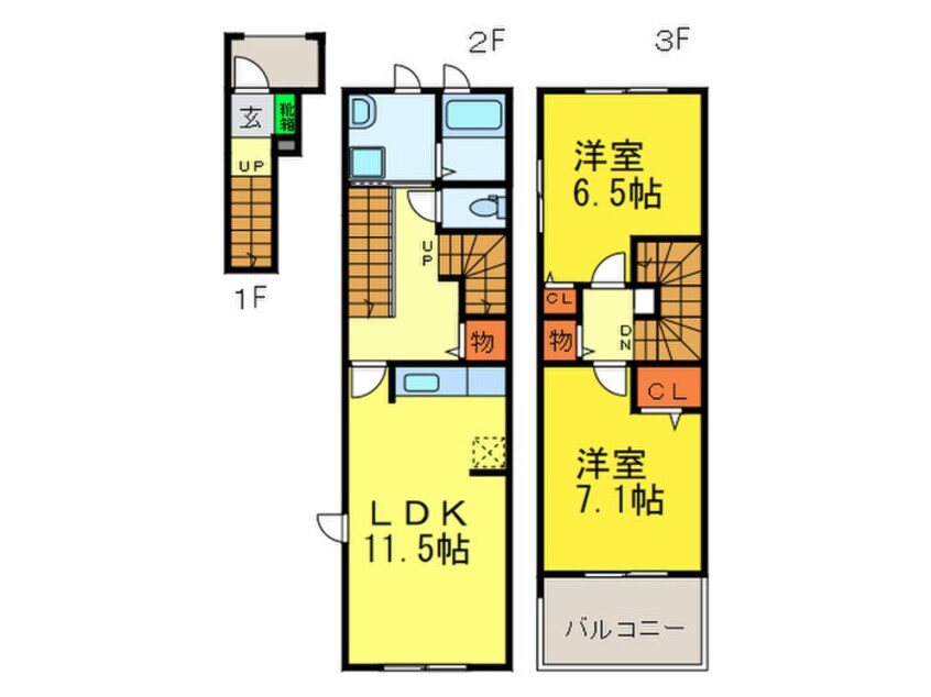 間取図 太子堂ガーデンハイツⅡ