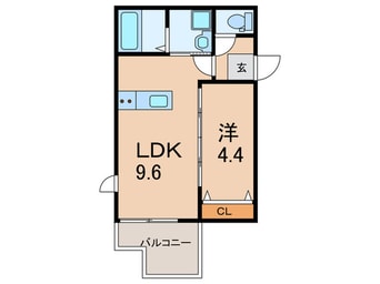 間取図 Ｔ－ＳＱＵＡＲＥ岡本
