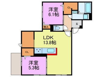 間取図 パサログランデ三条通