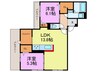 パサログランデ三条通 2LDKの間取り