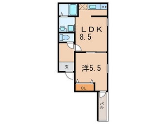 間取図 フジパレス甲子園口Ⅲ番館