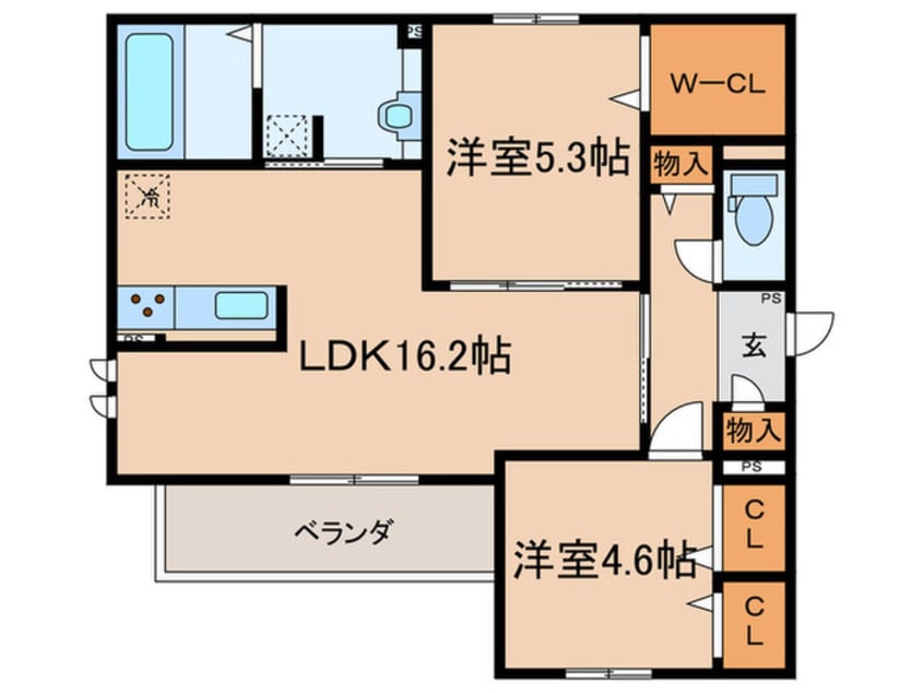 間取図 エクセル南塚口